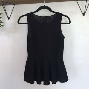 Black Peplum Blouse